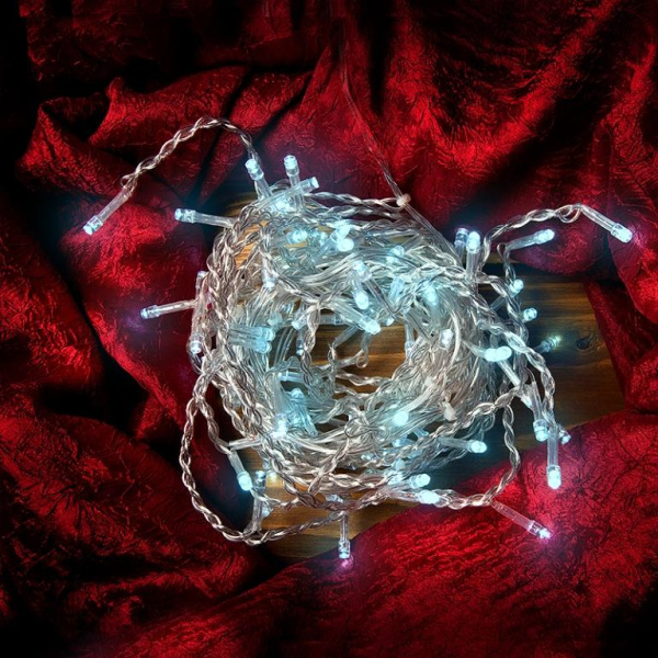 Гирлянда новогодняя "Нить" GLFG-100-500-IP20-X-6 100 диодов 5м с контроллером 8 режимов General