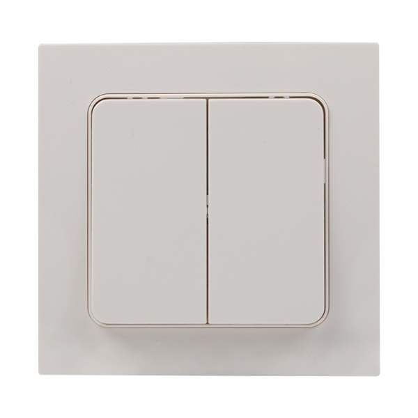 Стокгольм Выключатель 2-кл, 10А белый EKF