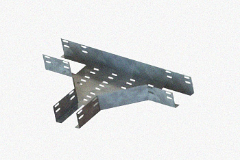 Лоток тройниковый перфорированный ОТ 100х65 У3, окрашенный, S1,5