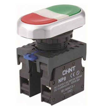 Двойная кнопка NP8-20S 1НО+1НЗ, IP65 (R) CHINT