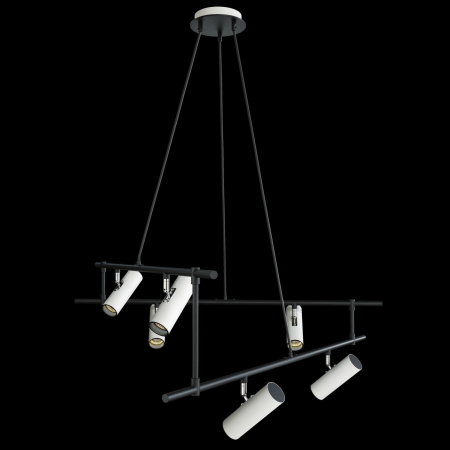 Подвесной светильник 6*GU10 50Вт Черно-белый IP20 Rami MOD128PL-06WB Technical
