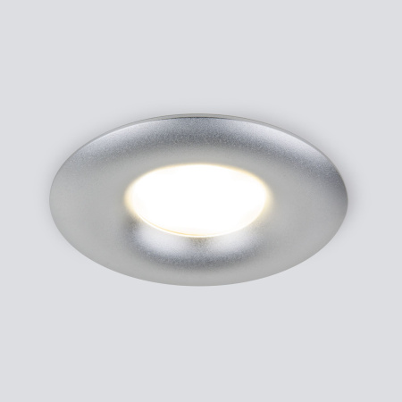 Встраиваемый точечный светильник GU10 серебряный IP20 (a053356) Elektrostandard