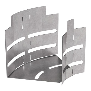 Угол горизонтальный изменяемый 0-45 градусов Стандарт 100х100 Промрукав