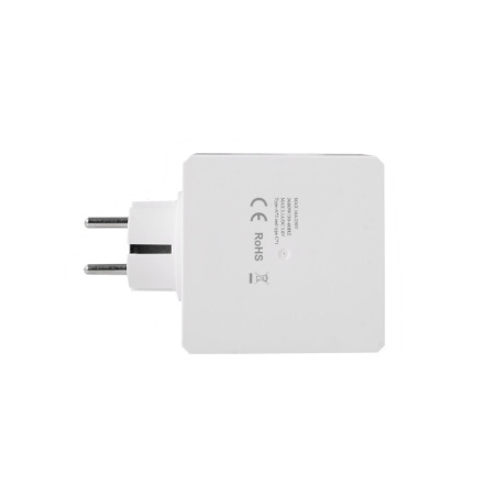 Разветвитель Cube Original Lite 3 Euro 16А, 3 USB 2A+C с блоком 5В/3.1А RocketSocket, цвет белый-серый