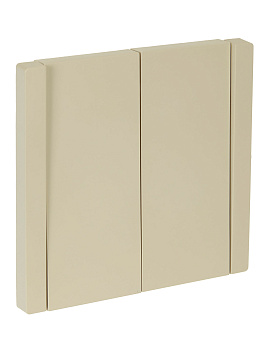 FORTE&PIANO Выключатель 2-клавишный 10А FP405 ваниль IEK