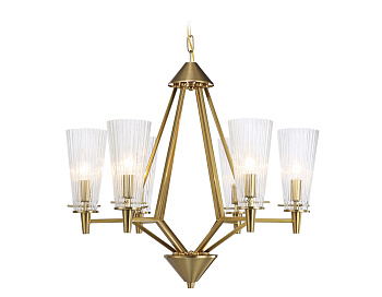 Подвесная люстра TR3231/6 BS/FR латунь/белый матовый E14*6 max 40W D610*585 Ambrella Light