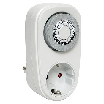 Розеточный механический таймер SMT-48p 16A суточный PROxima EKF