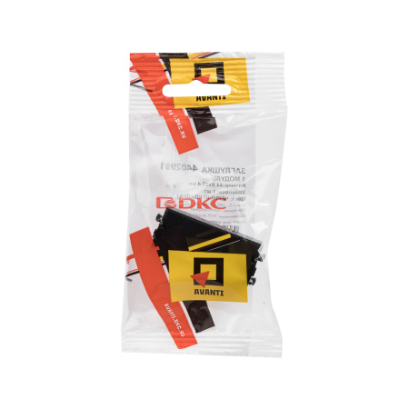 Заглушка модульная, "Avanti", "Черный квадрат", 1 модуль DKC