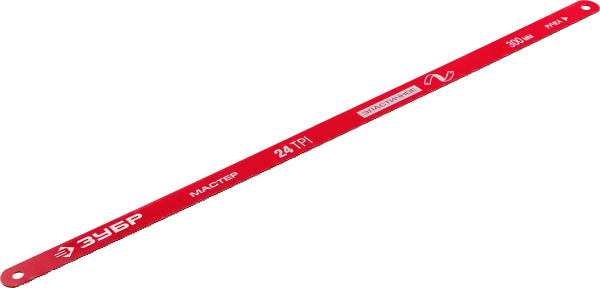 Гибкое полотно по металлу 24 TPI, универсальный рез, 300 мм, высокоуглеродистая сталь, 10 шт, МАСТЕР-24 ЗУБР