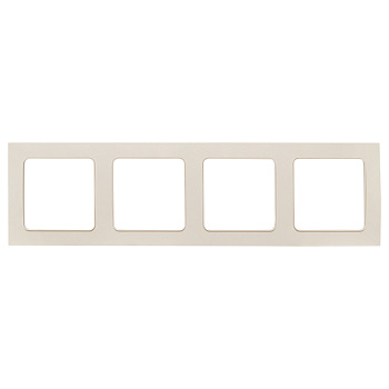 Стокгольм Рамка 4-местная белая EKF