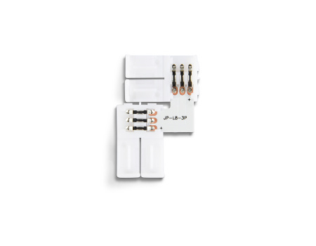 Соединитель угловой L для светодиодной ленты 2835 12/24V (3 конт.) GS6601 (10шт) Ambrella Light