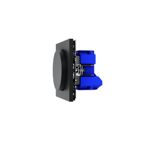 Светорегулятор встраиваемый Voltum S70 поворотно-нажимной 600 Вт, (графит)