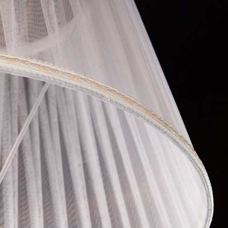 Торшер с абажуром 1*E14 40Вт белый с золотом IP20 Selesta (01003/1 белый с золотом) Eurosvet