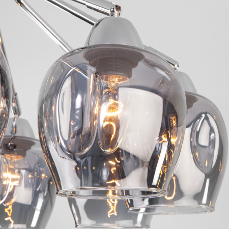 Потолочная люстра с плафонами 8*E27 40Вт хром IP20 Marci (30164/8 хром) Eurosvet