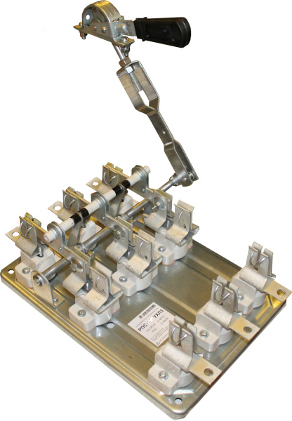 Разъединитель-предохранитель РПС-16/Л УХЛ3, 1600А, передняя смещённая рукоятка, левый привод, с ППН-41 1600А Электротехник