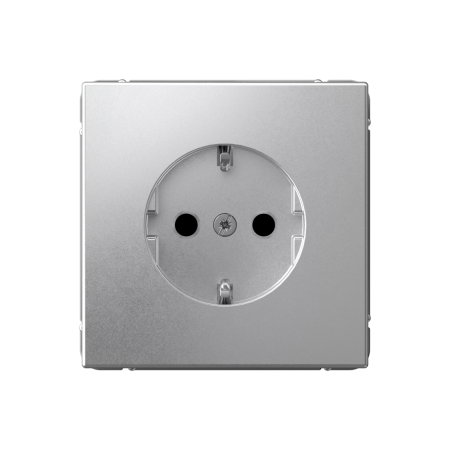 ARTGALLERY РОЗЕТКА с заземлением со шторками, 16А, механизм, АЛЮМИНИЙ Systeme Electric