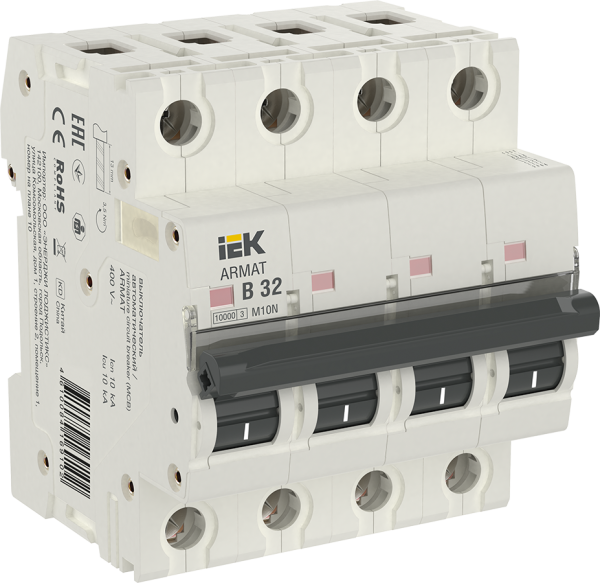 Выключатель автоматический ВА МОД M10N 4П В 32А ARMAT IEK