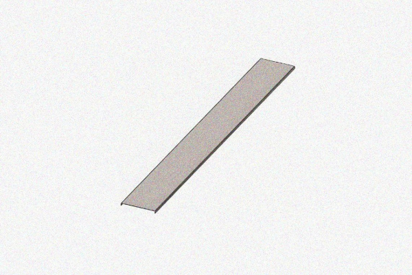 Крышка несущего лотка КНЛ60-П1,87 УТ1,5, оцинкованный лист S1,5