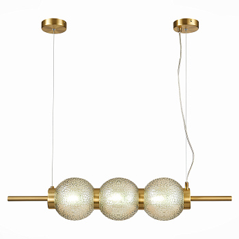 Светильник подвесной Латунь/Коньячный E14 3*40Вт SL1155.313.03 ST LUCE