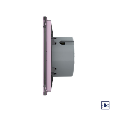 Сенсорный дверной звонок 1 клавиша 1 модуль Розовый Livolo