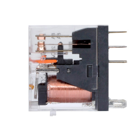 Реле миниатюрное промышленное, 2CO, ком.ток 8А, AgSnO₂, 230В AC, опция: светодиод DKC