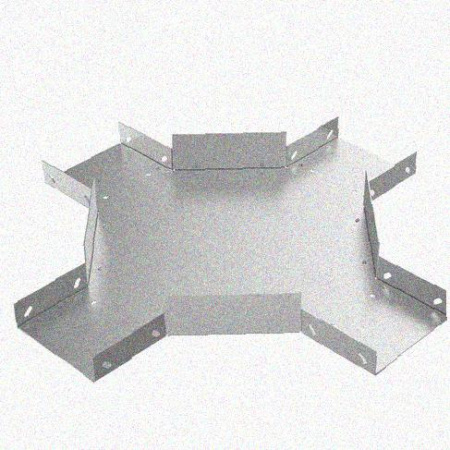 Лоток крестообразный замковый глухой КМЗГ 100х50 У3, окрашенный, S1,5