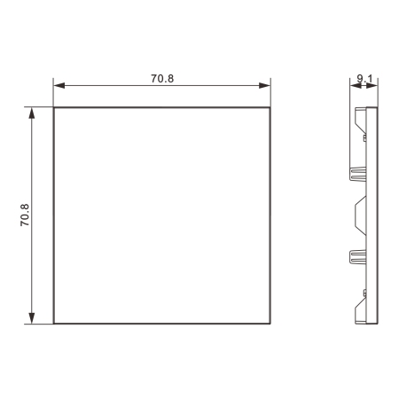 Donel S08 мокко заглушка, серия DB