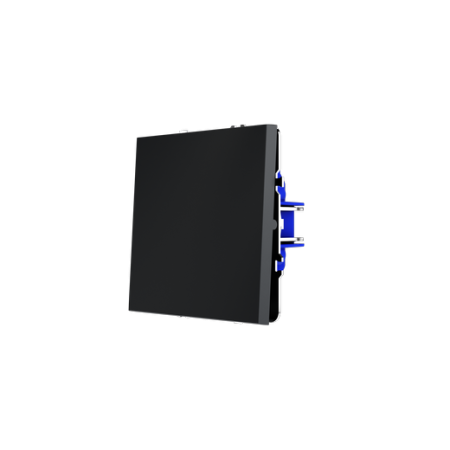 Выключатель встраиваемый Voltum S70 одноклавишный 10А, (графит)