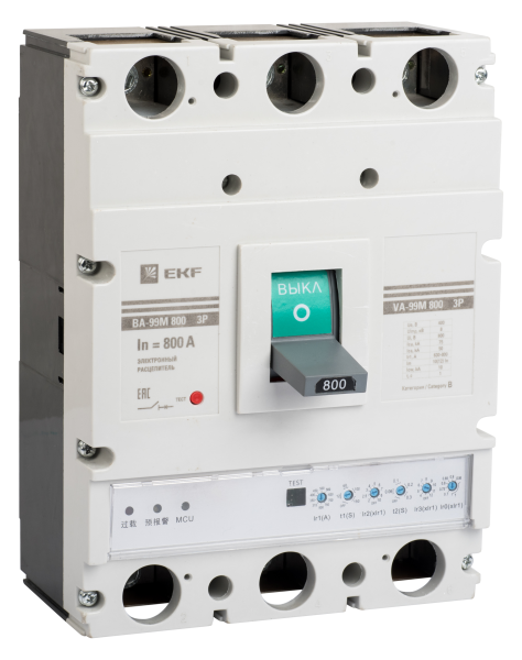 Выключатель автоматический ВА-99М 800/800А 3П 75кА с электронным расцепителем EKF PROxima Выключатель автоматический ВА-99М 800/800А 3П 75кА с электронным расцепителем EKF PROxima