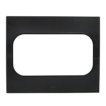 Стокгольм Рамка для розетки 2-местная черная EKF