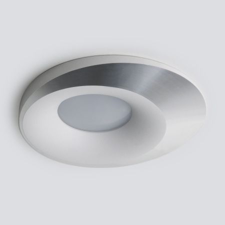 Встраиваемый точечный светильник GU10 белый, серебряный IP20 (a053357) Elektrostandard