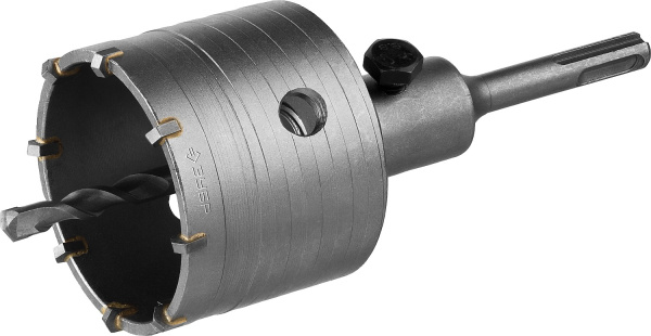 Коронка по бетону "Мастер" с державкой SDS-Plus, 73 мм ЗУБР