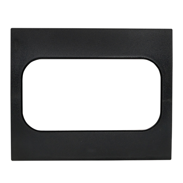 Стокгольм Рамка для розетки 2-местная черная EKF