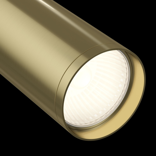 Светильник трековый 1*GU10 10Вт Черный и Латунь IP20 Focus S TR020-1-GU10-BBS Technical