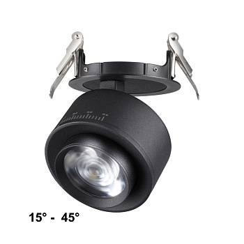 Св-к встр.св/д IP20 LED 4000К 18W 220V EDDY черный NOVOTECH