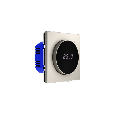 Терморегулятор электронный Voltum S70 с индикацией и датчиком, для теплого пола, (кашемир)