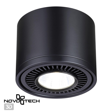 Св-к накл.св/д IP20 LED 18W 1600Лм 4000K 220V GESSO черный NOVOTECH