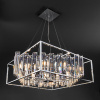 Подвесная люстра с хрусталем 9*E14 60Вт хром IP20 Cella (312/9 хром) Bogate's