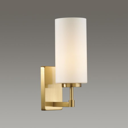 Бра E27 40W KASALI матов.золотой/белый/стекло ODEON LIGHT