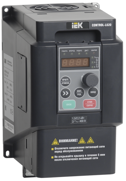 Преобразователь частоты CONTROL-L620 380В 3Ф 2,2-4кВт IEK