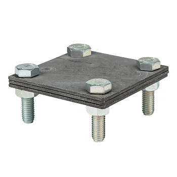 Зажим полоса 40 - полоса 40 (3 пластины 70х70мм) HZ PROxima EKF