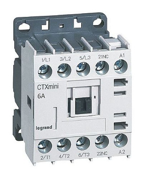 Контактор CTX-3 3P 6А 1HЗ ~230В Legrand