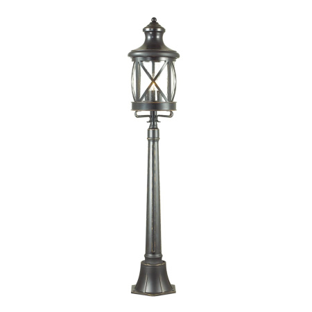 Уличный св-к,124см IP44 E14 3*60W 220V SATION черный/золотая патина ODEON LIGHT