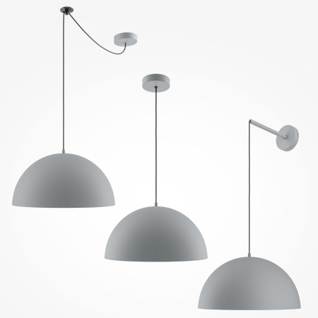 Подвесной светильник 1*E27 40Вт Серый IP20 Basic colors MOD168PL-01GR Maytoni