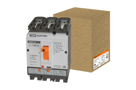 Выключатель автоматический ВА89-33 3П 160А 70кА TDM