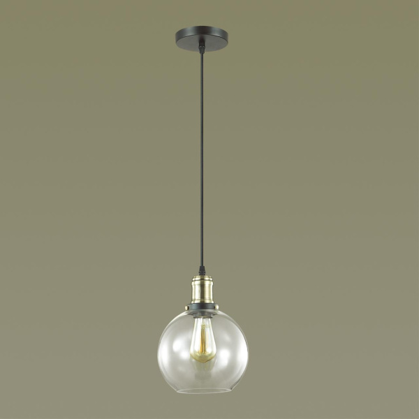Подвес E27 60W 220V KIT античная бронза/стекло C LUMION