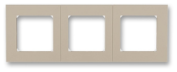 Levit Рамка горизонт/вертик 3 мест . кофе макиато/белый IP20 ABB