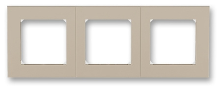 Levit Рамка горизонт/вертик 3 мест . кофе макиато/белый IP20 ABB