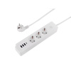 Удлинитель Power Strip USB Extended 3 Euro 16А, 4 USB 3A+C с блоком 5В/3.4А, кабель 1,4м RocketSocket, цвет белый
