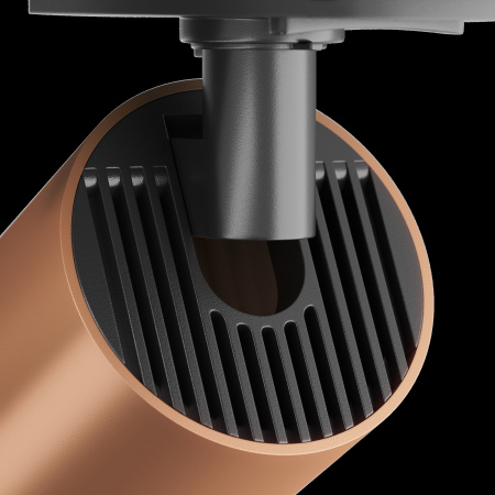 Трековый светильник 1*GU10 10Вт Черный и Медь матовая IP20 Single phase track system Unity TR020-1-U-GU10-BC Technical Maytoni